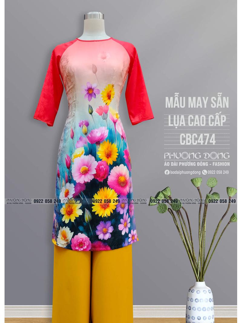 Áo Dài Cách Tân Lụa Cao Cấp CBC474